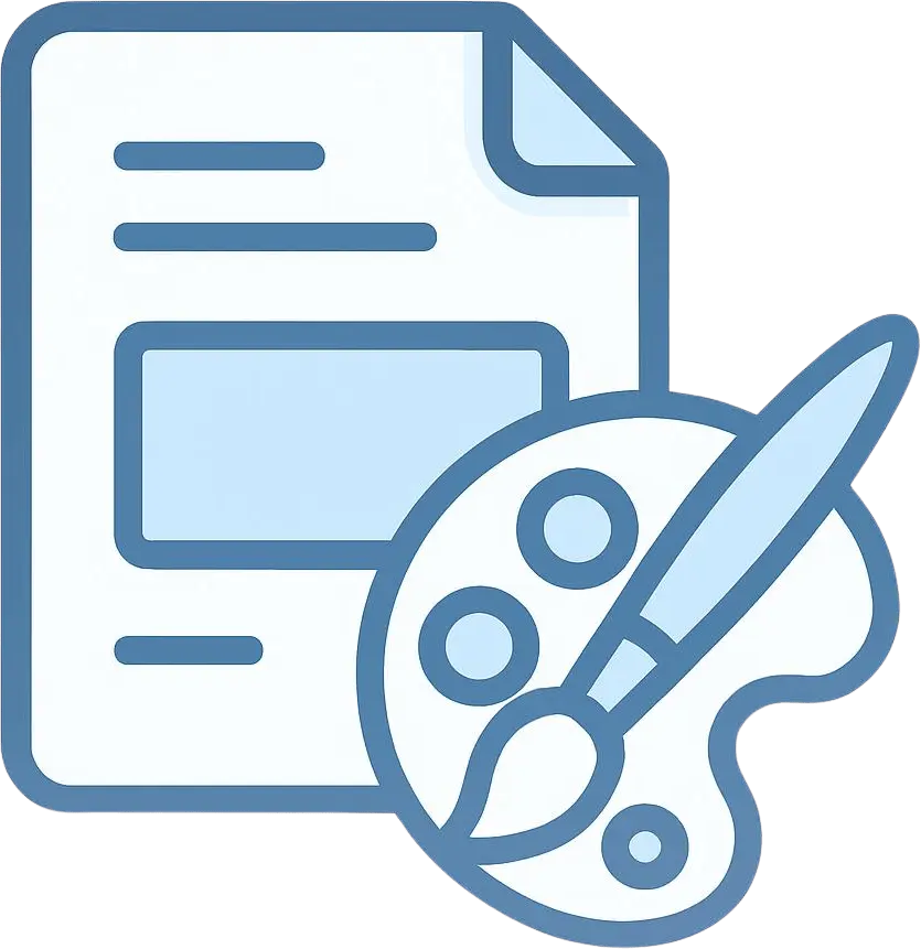 Select document style and color